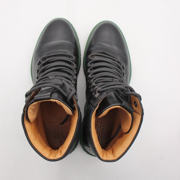 ECCO Crepetray Women's EU 41 US 10 Combat Ankle Boot Black Leather Green - Picture 9 of 12